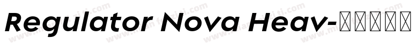 Regulator Nova Heav字体转换
